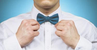 Man wearing bow tie