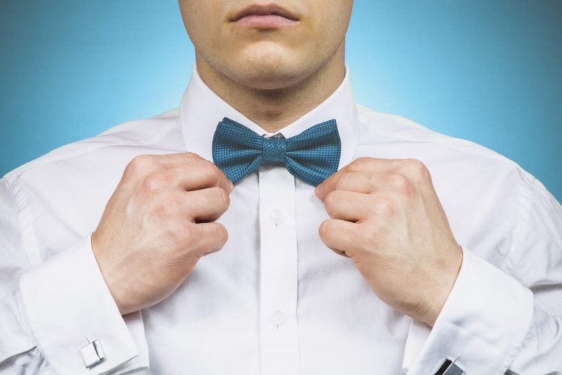 Man wearing bow tie